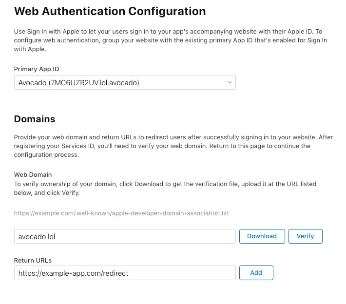Web Authentication Configuration