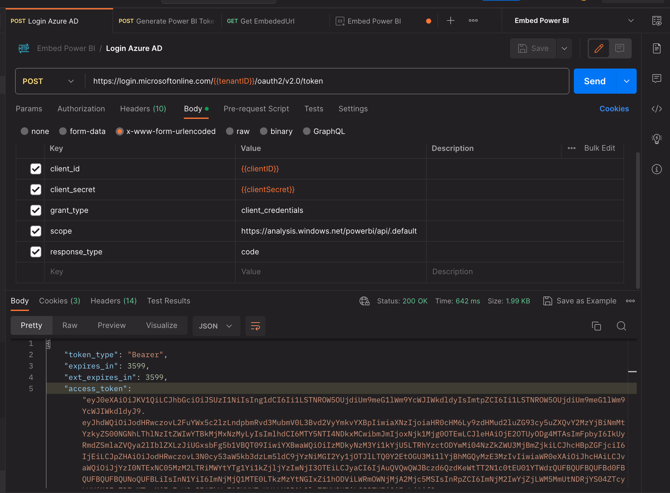 API - Login Azure AD