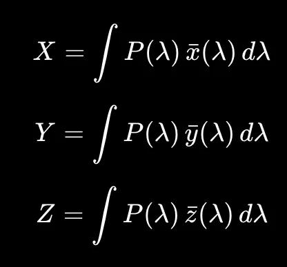 Color matching integral
