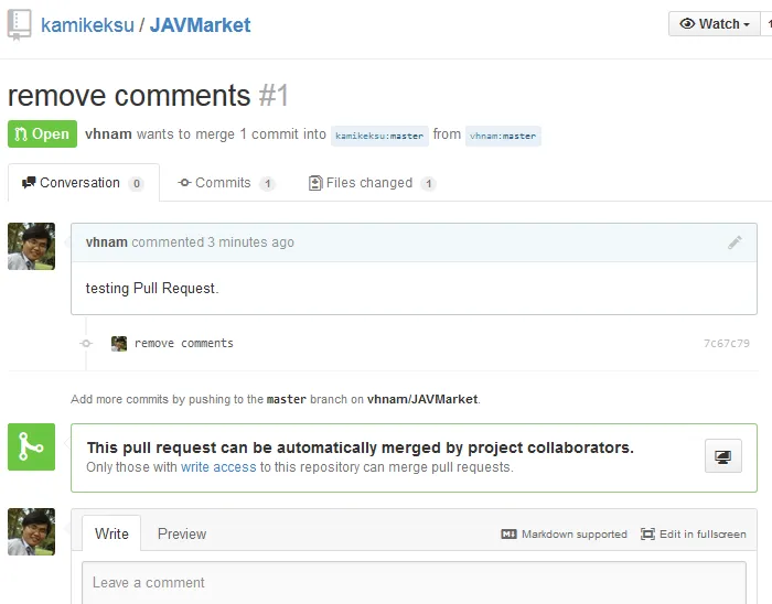 Create Pull Request