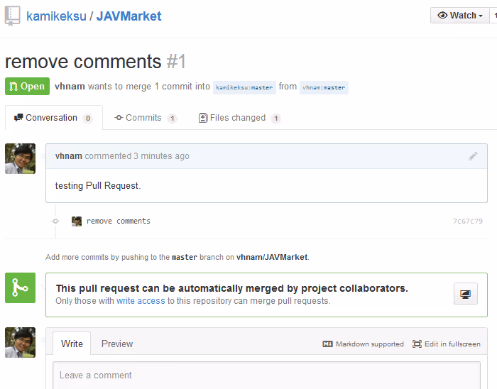 Create Pull Request