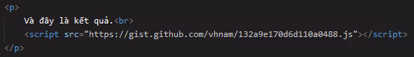 Embed source code into website