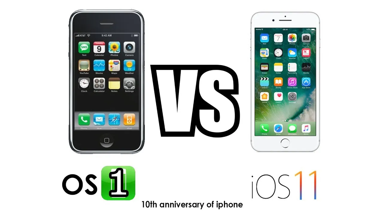 iOS 1 vs iOS 11