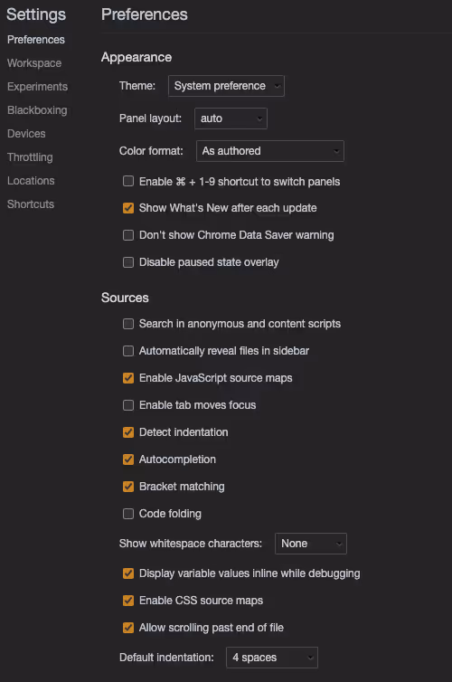 Settings - Chrome