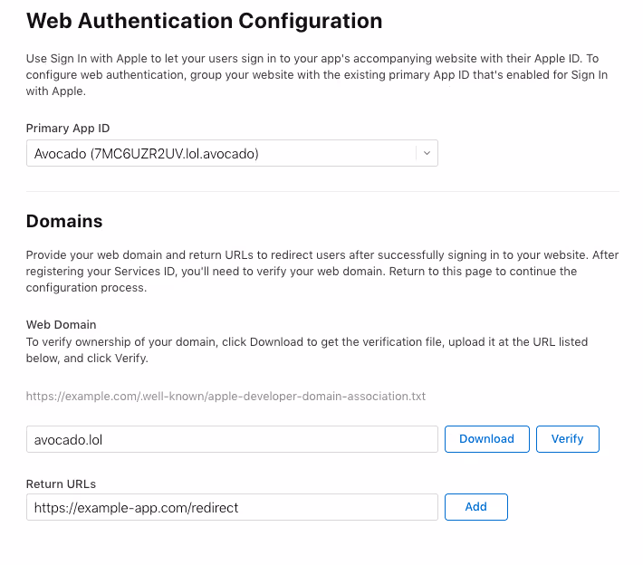 Web Authentication Configuration